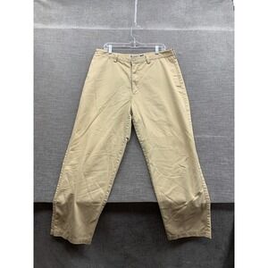 Authentic Laundered Khakis ALK Chino Pants Mens 38x30 Khaki Cotton Straight Leg